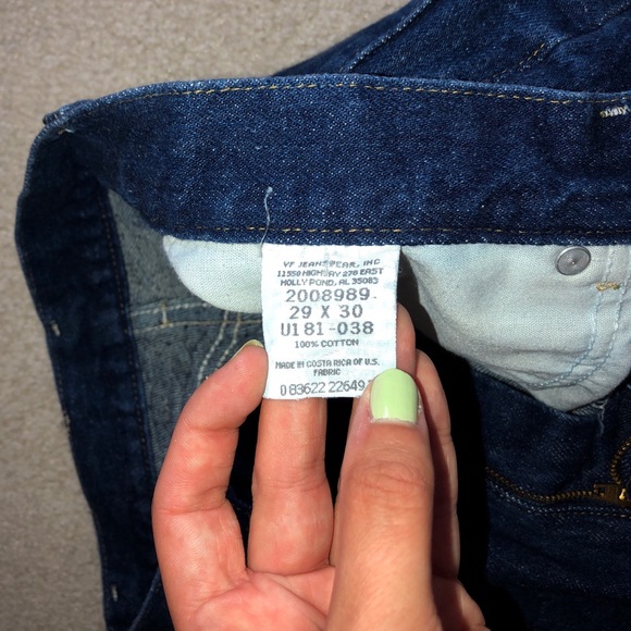 Dark Wash High Waisted Vintage Denim Shorts - Picture 3 of 3